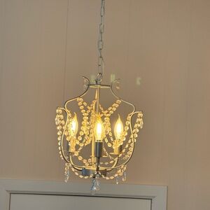 Elegant Crystal Chandelier Pendant Light